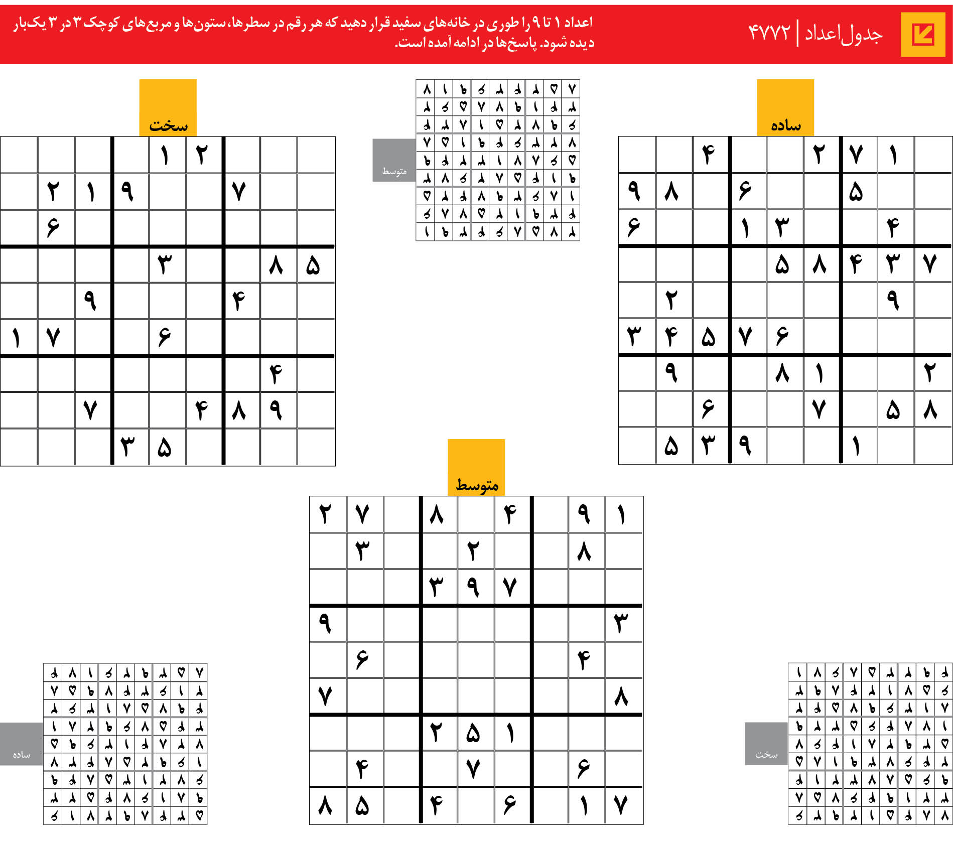 جدول‌اعداد | 4772