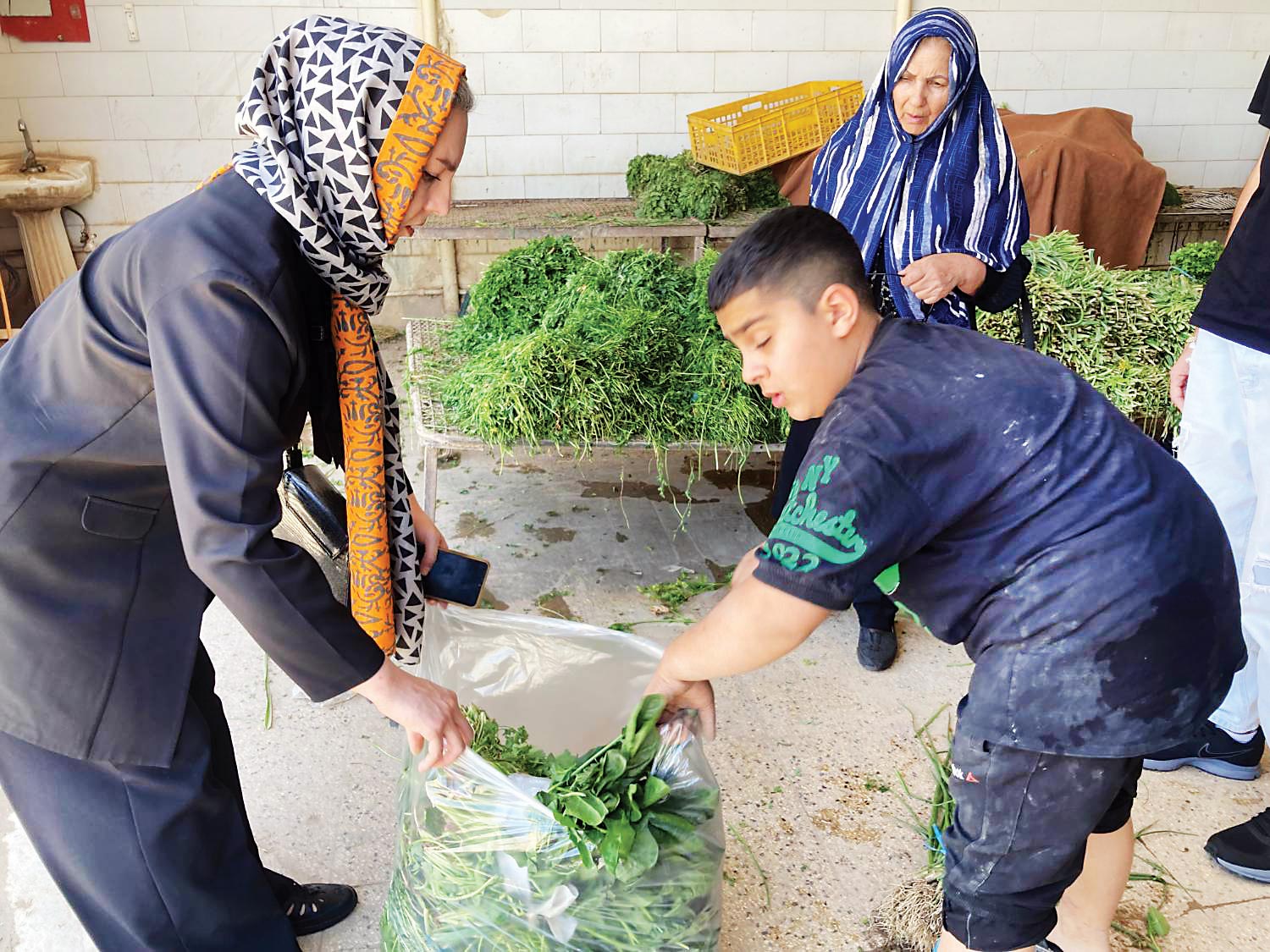 سبزی‌فروش کوچک