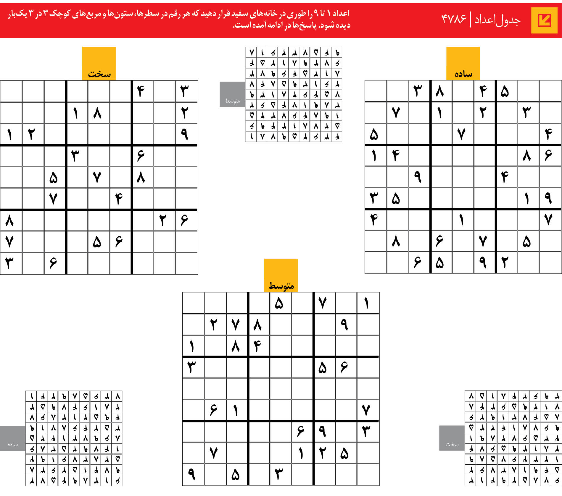 جدول‌اعداد | 4786