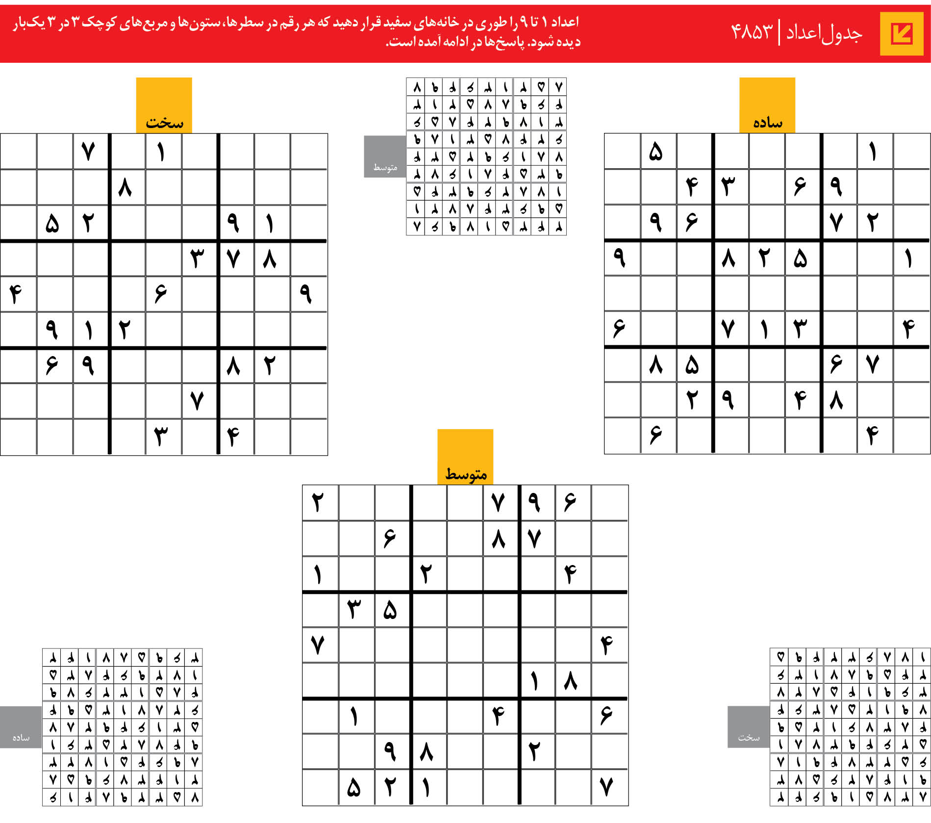 جدول‌اعداد | 4853