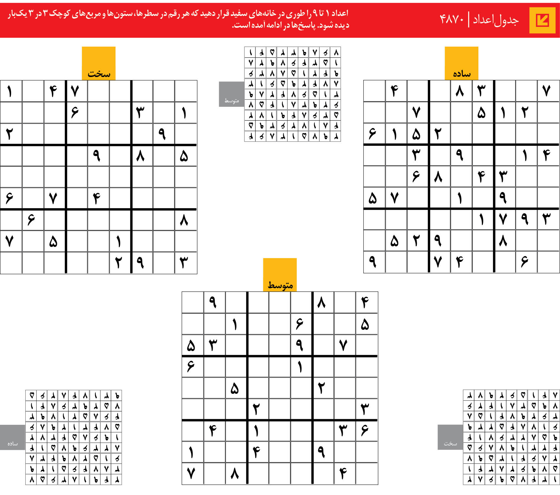 جدول‌اعداد | 4870