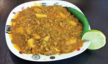 خورشت کدوحلوایی با ماش
