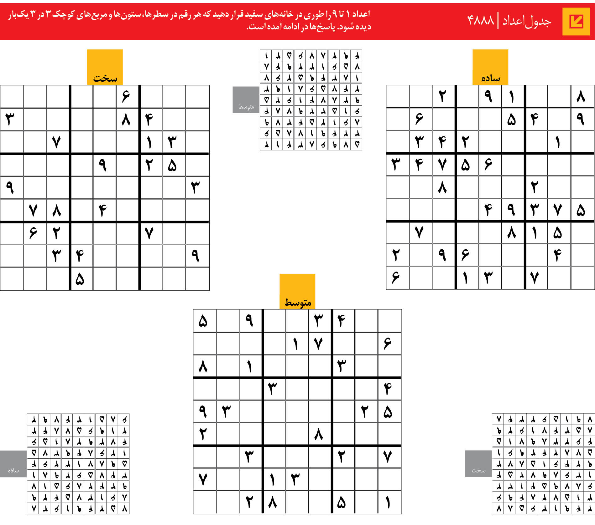 جدول‌اعداد | 4888