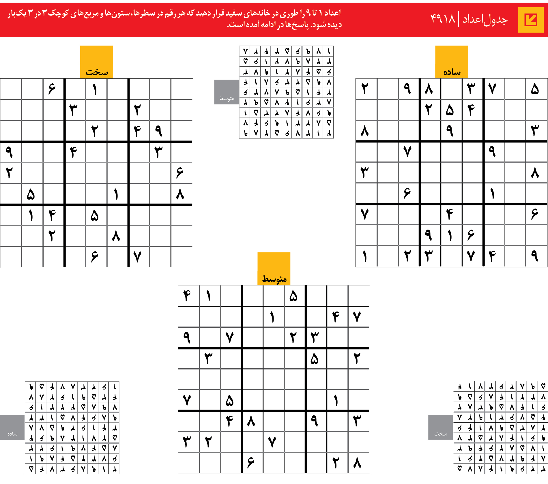 جدول‌اعداد | 4918