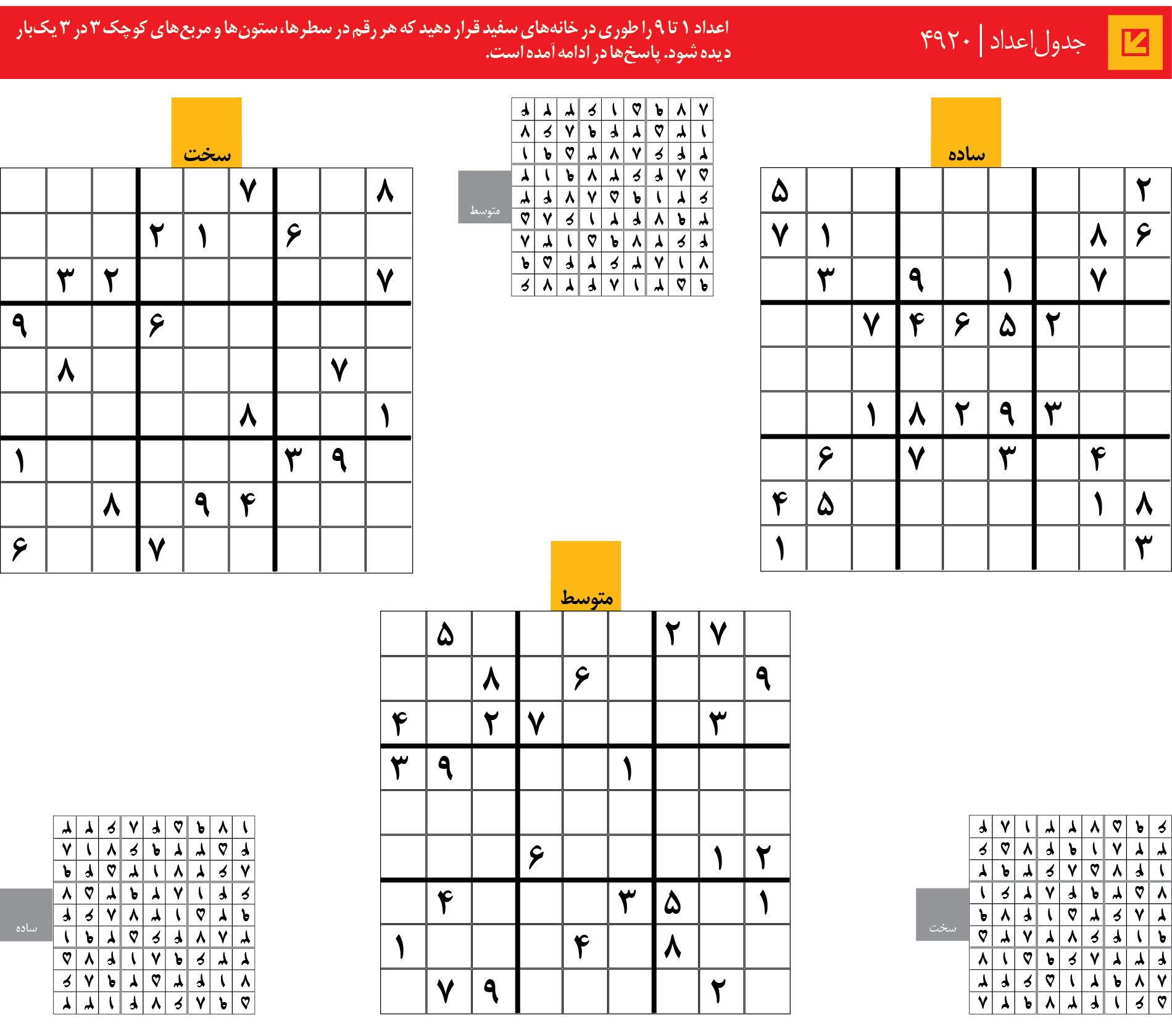 جدول‌اعداد | 4920