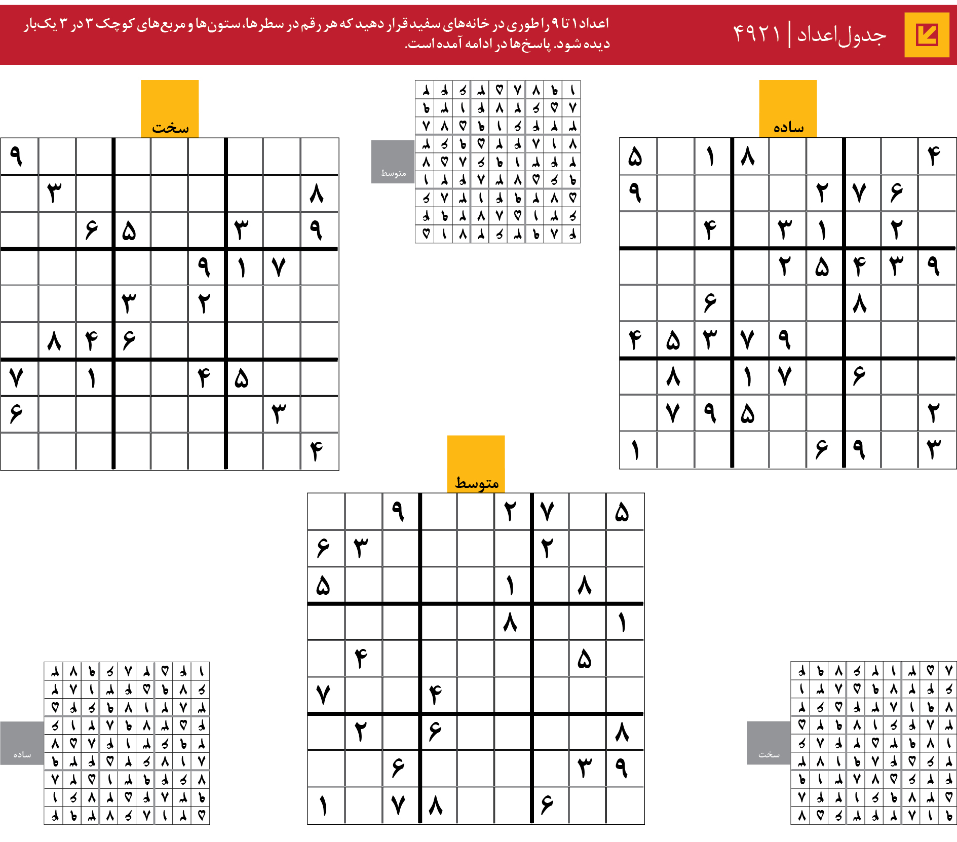 جدول‌اعداد | 4921