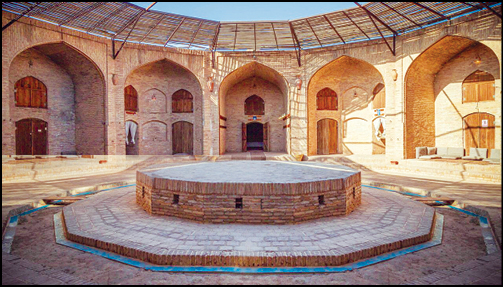 تنها کاروانسرای مدور ایران