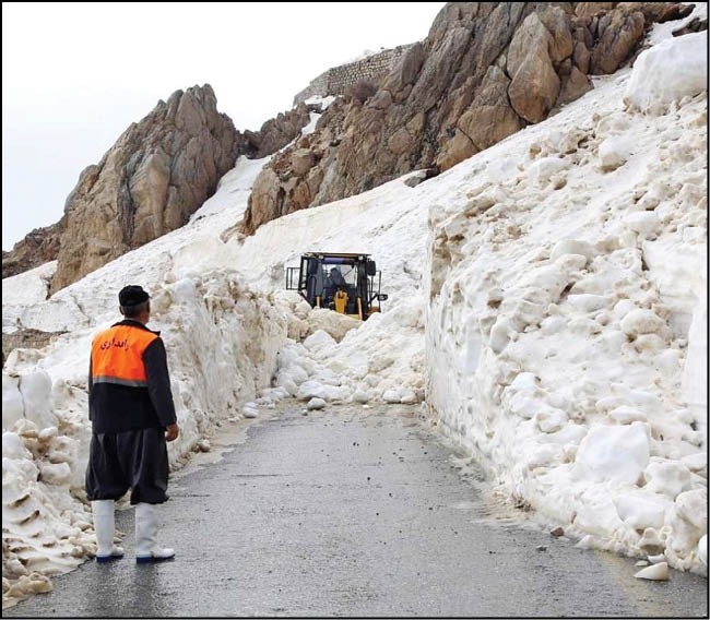 برف‌گیرترین گردنه ایران