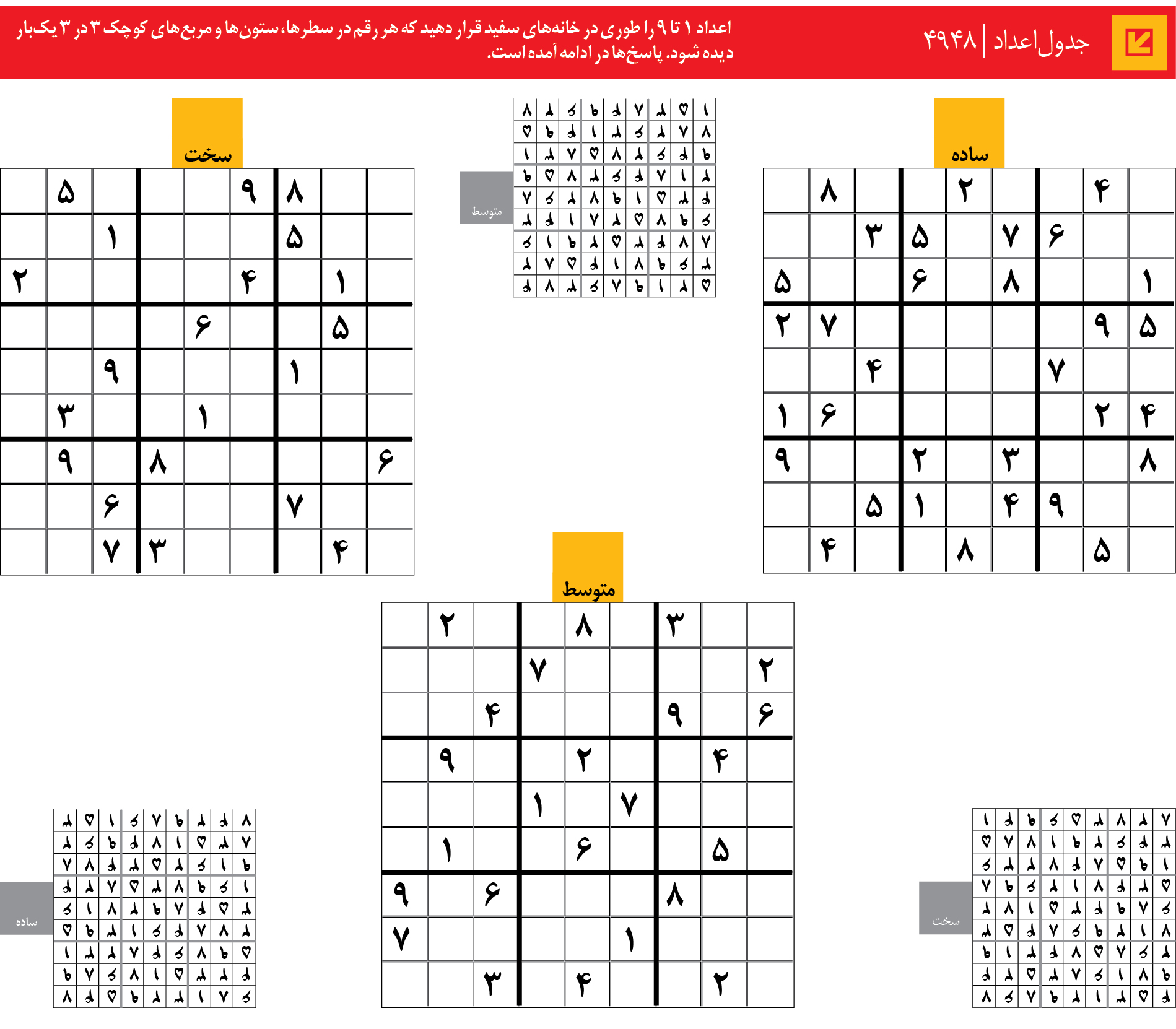 جدول‌اعداد | 4948