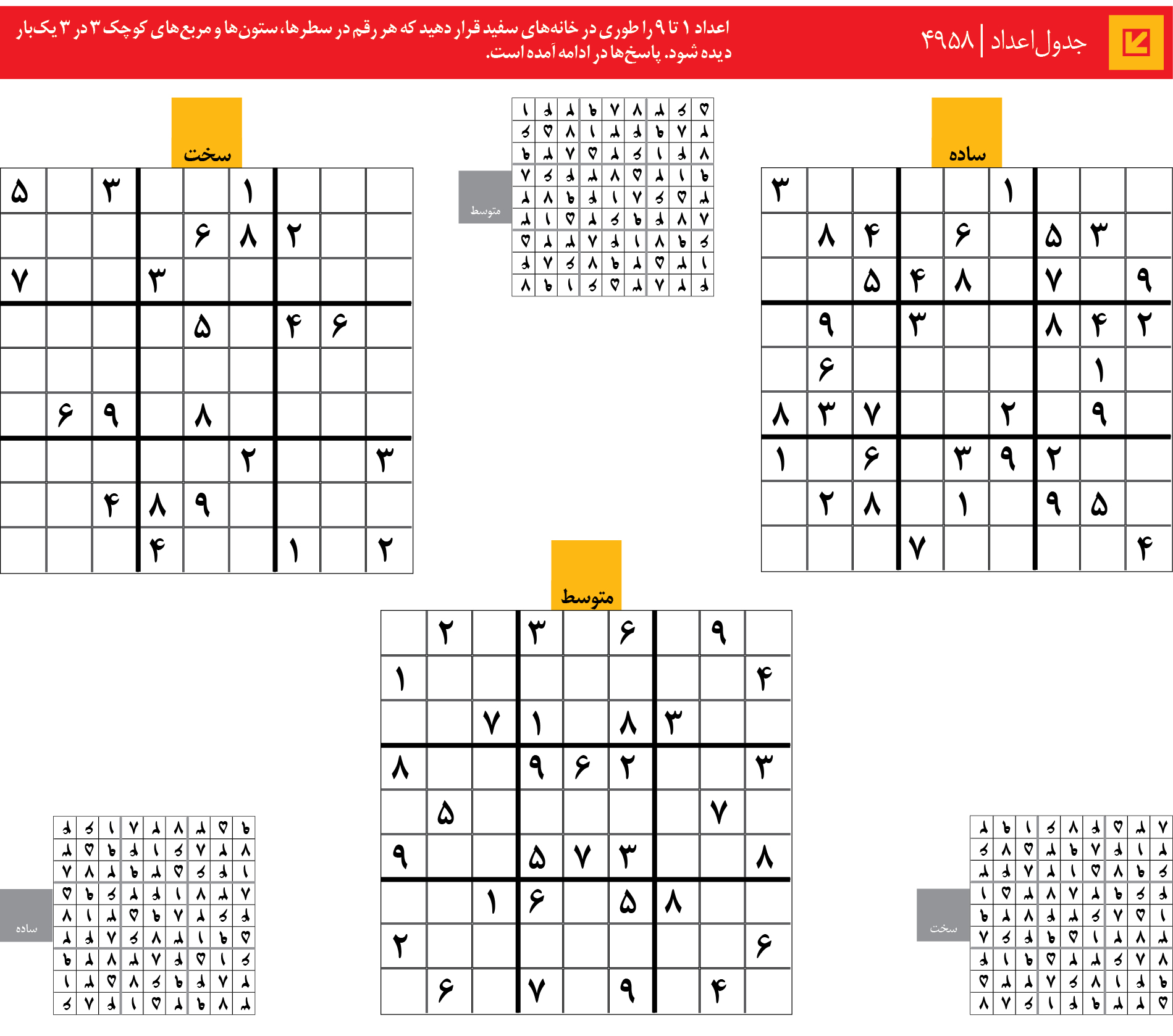 جدول‌اعداد | 4958