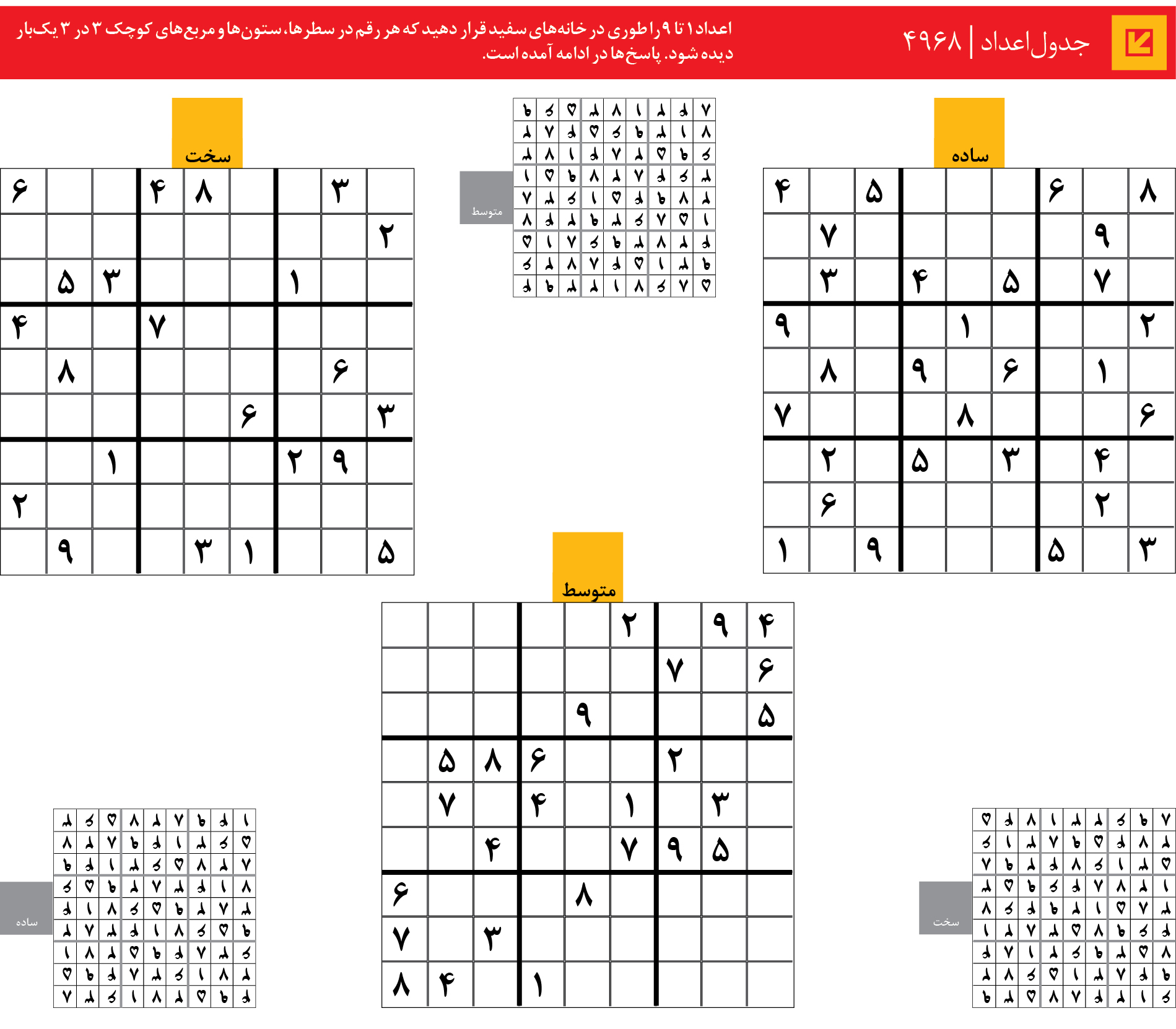 جدول‌اعداد | 4968