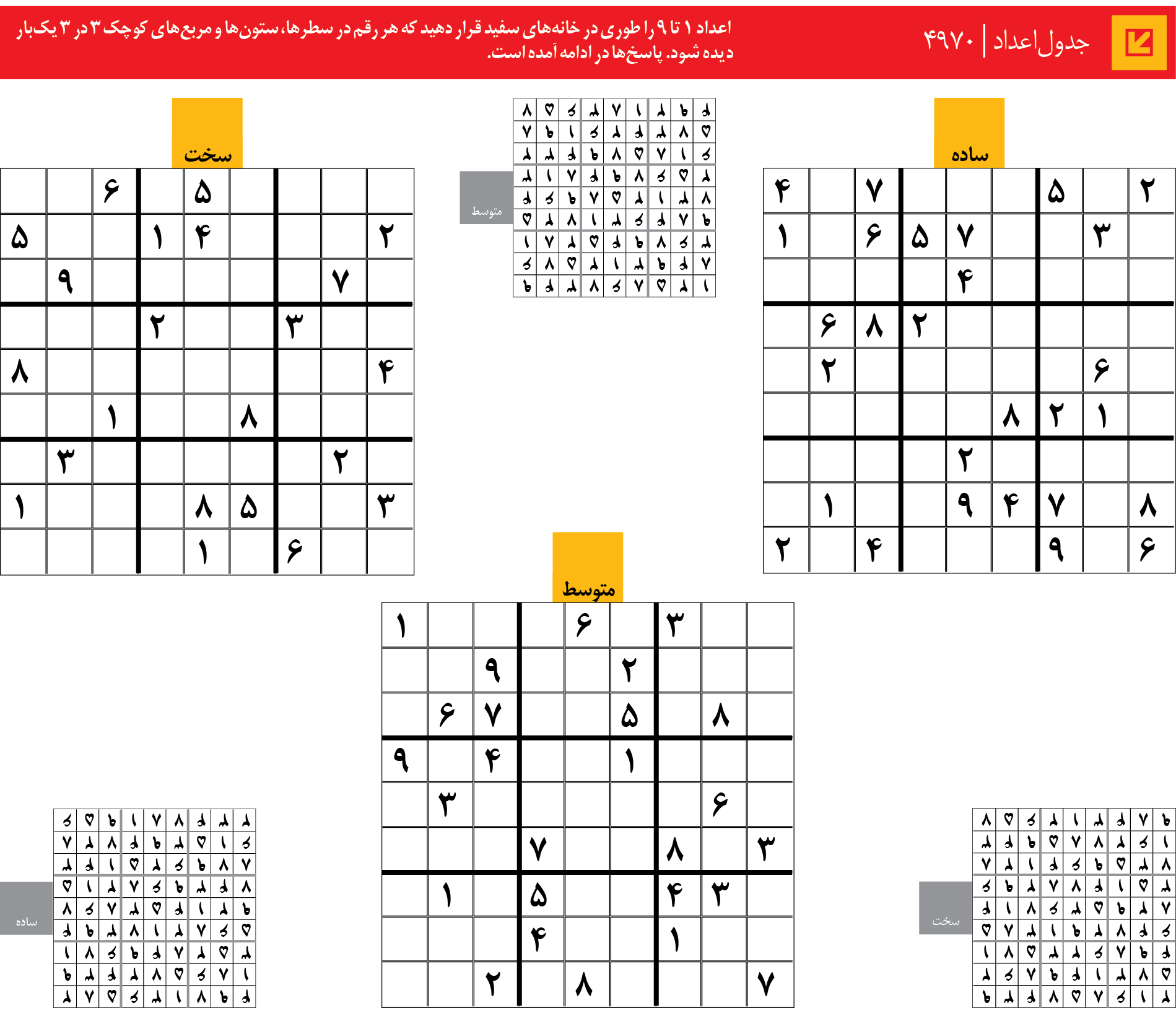 جدول‌اعداد | 4970