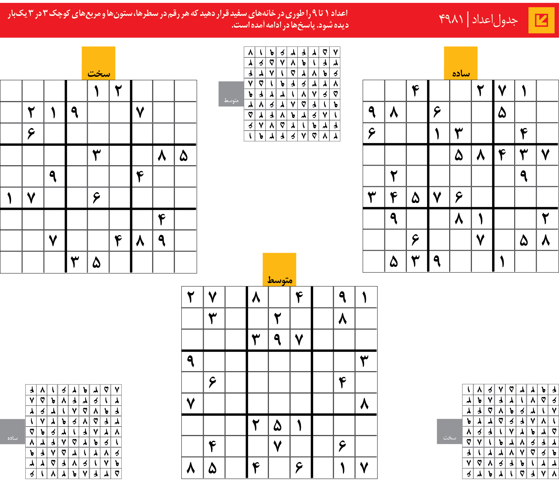 جدول‌اعداد | 4981