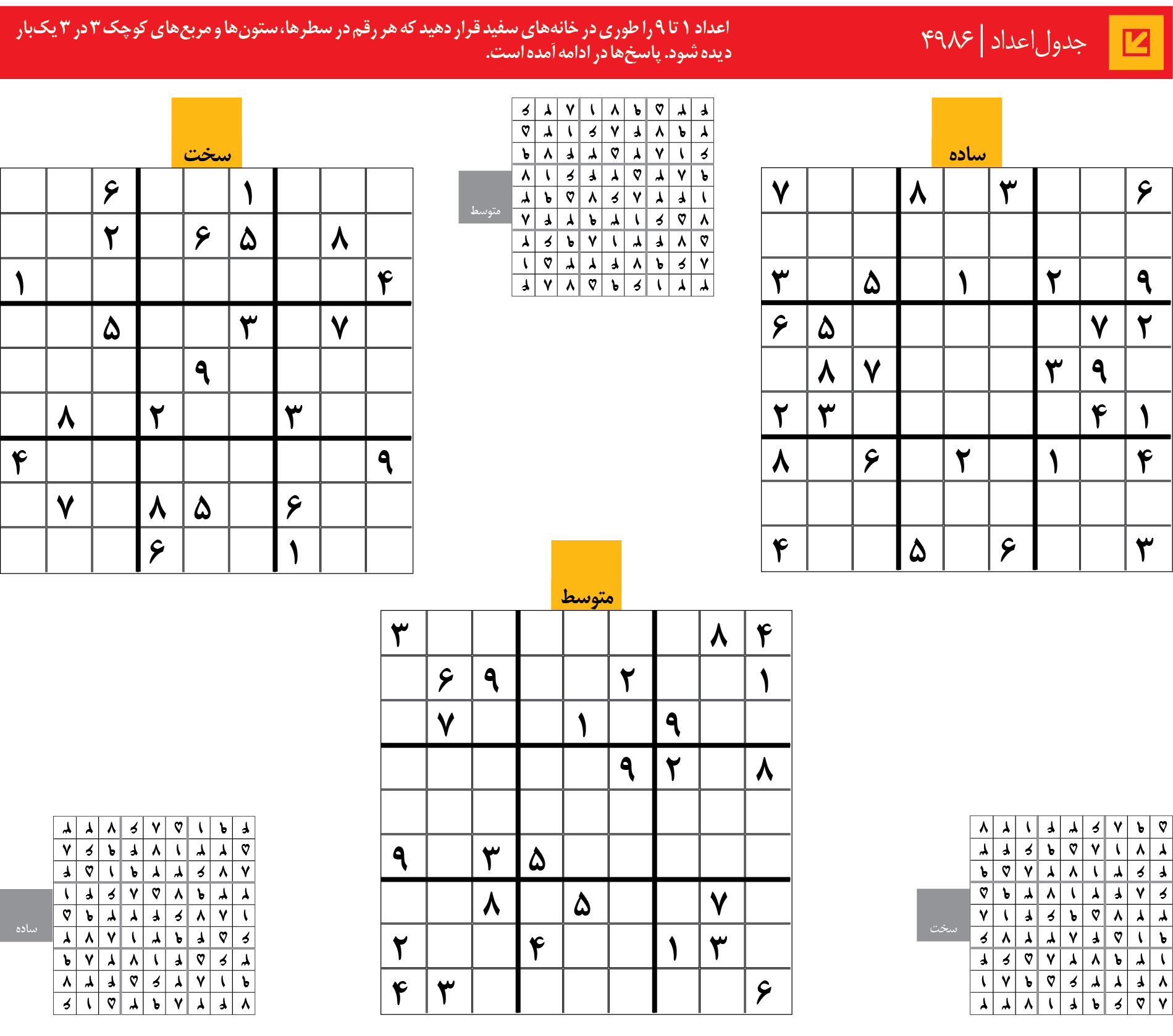 جدول‌اعداد | 4986