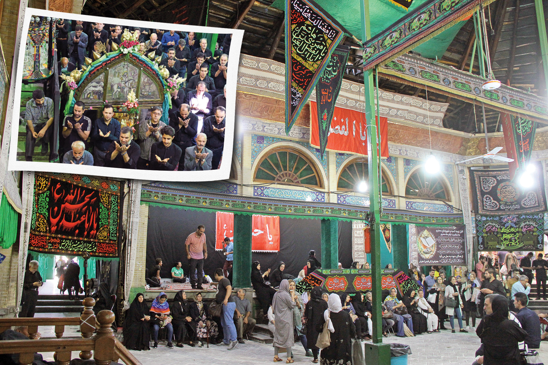 عزاداری باشکوه در بازار تاریخی