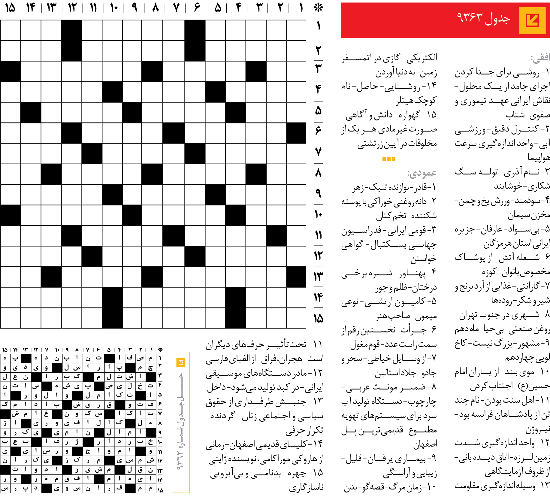 جد‌‌ول 9363