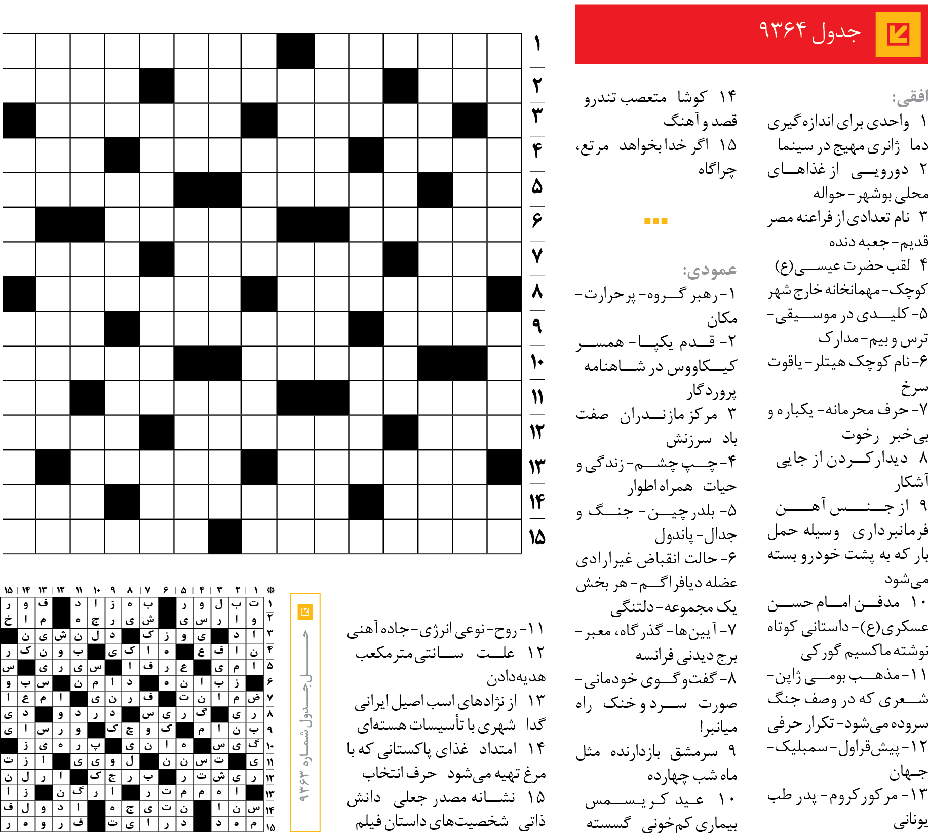 جد‌‌ول 9364
