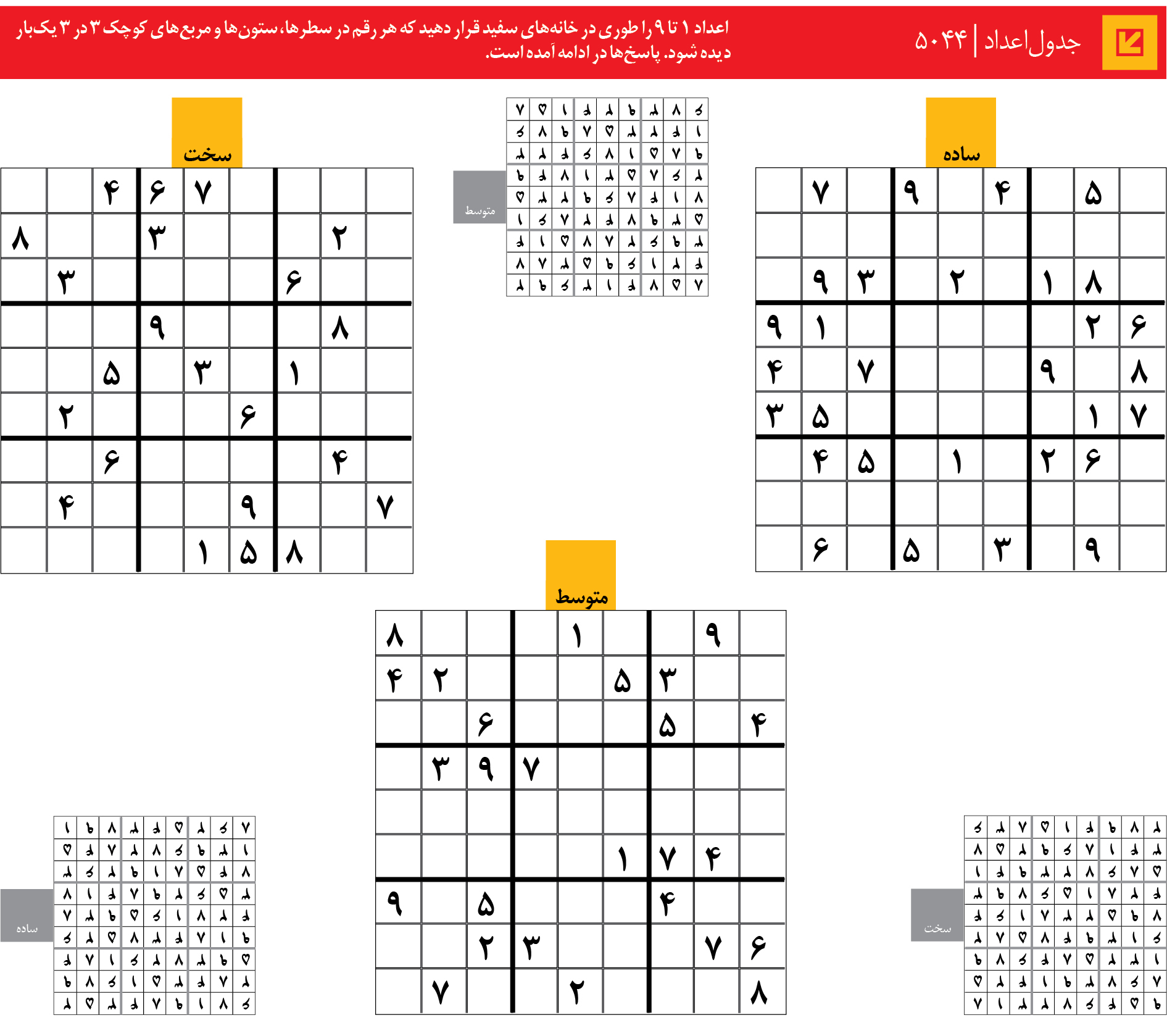 جدول‌اعداد | 5044