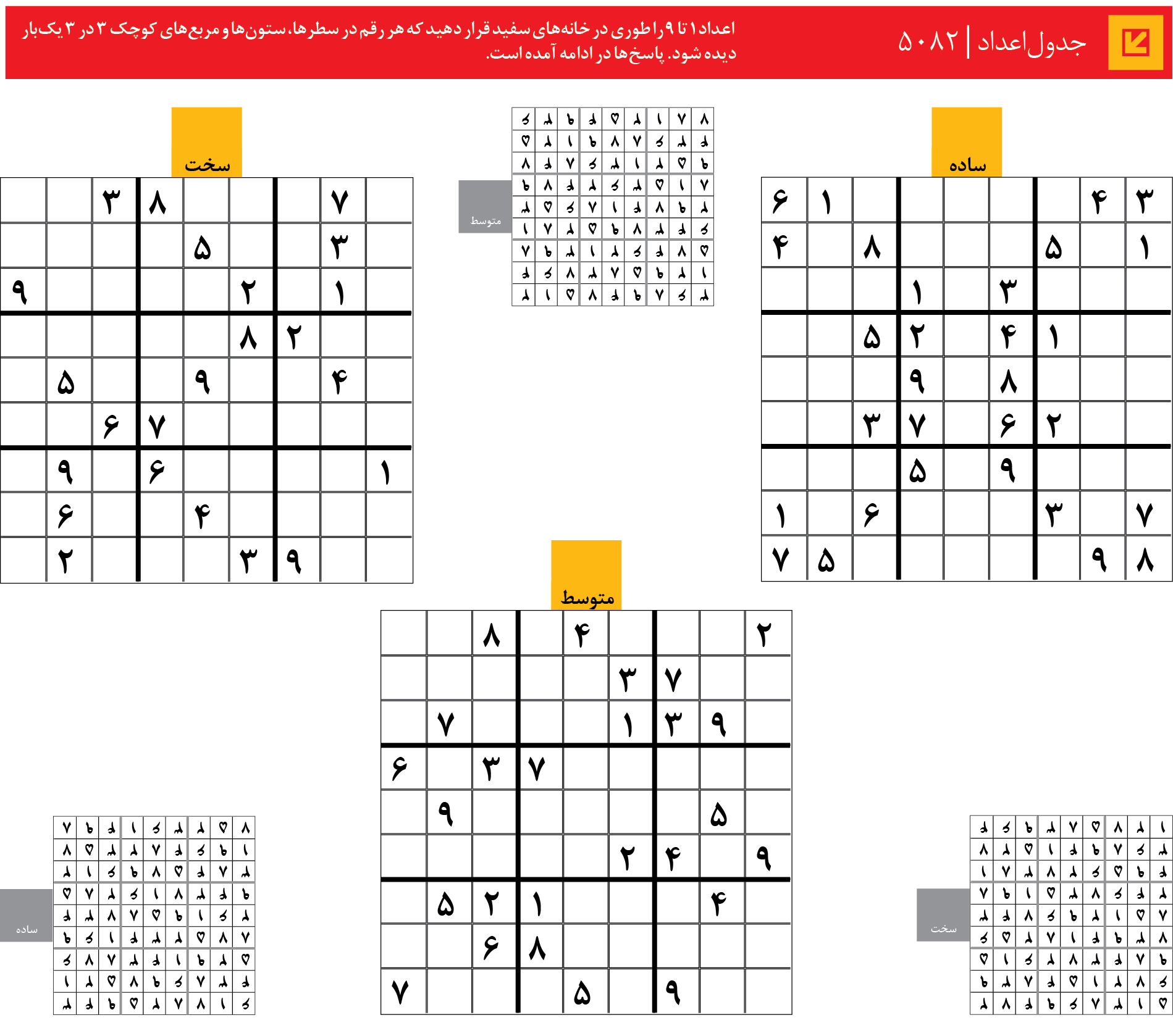 جدول‌اعداد | 5082