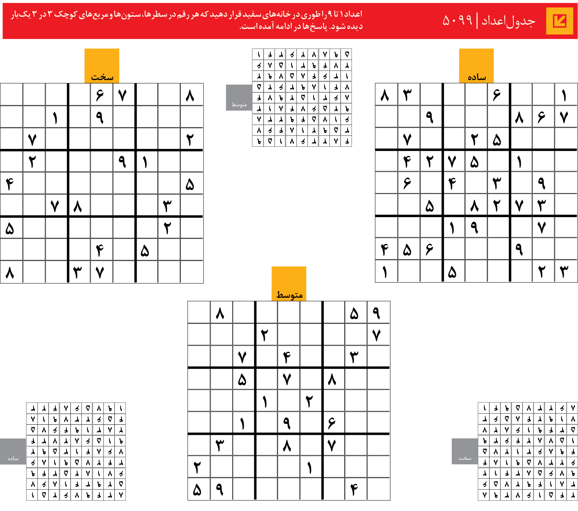 جدول‌اعداد | 5099