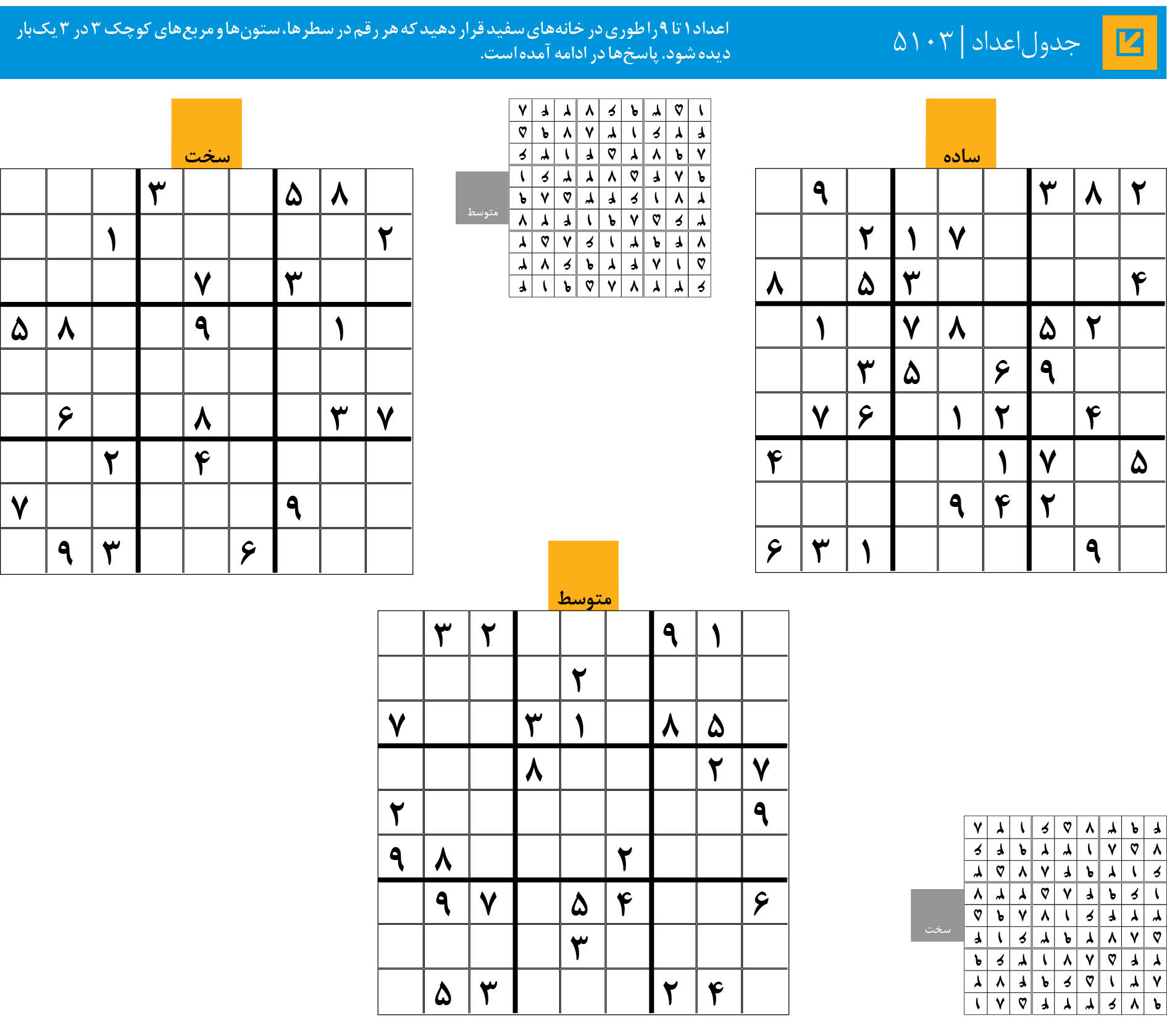 جدول‌اعداد | 5103