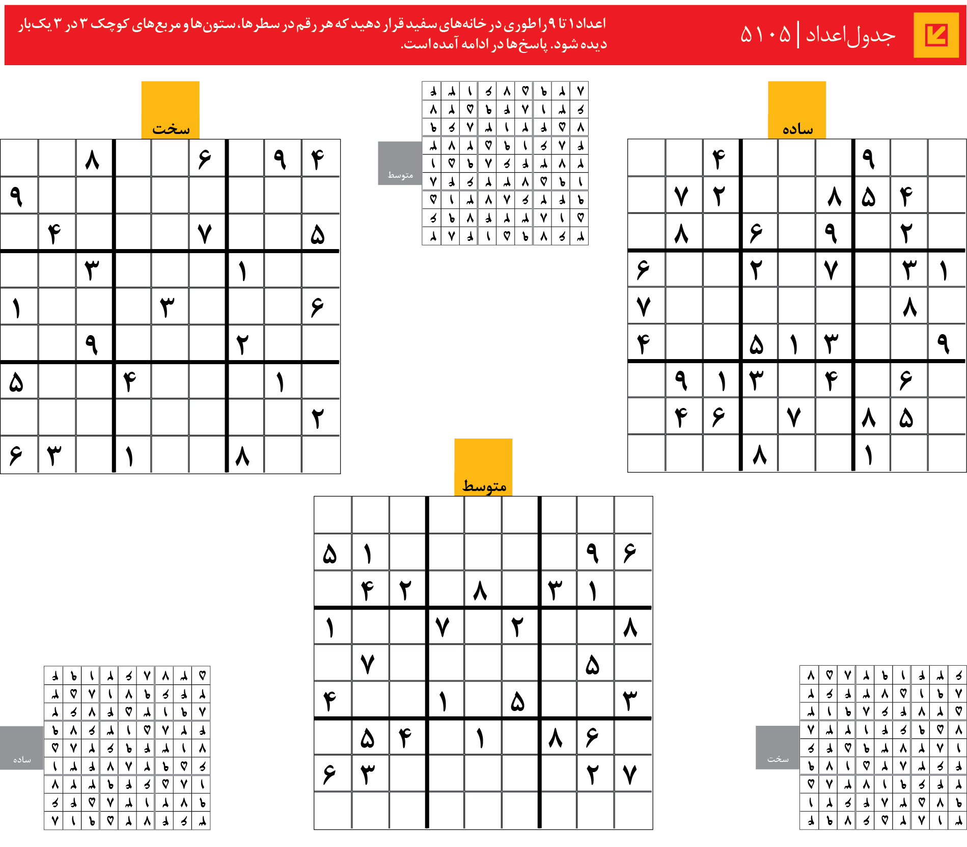 جدول‌اعداد | 5105