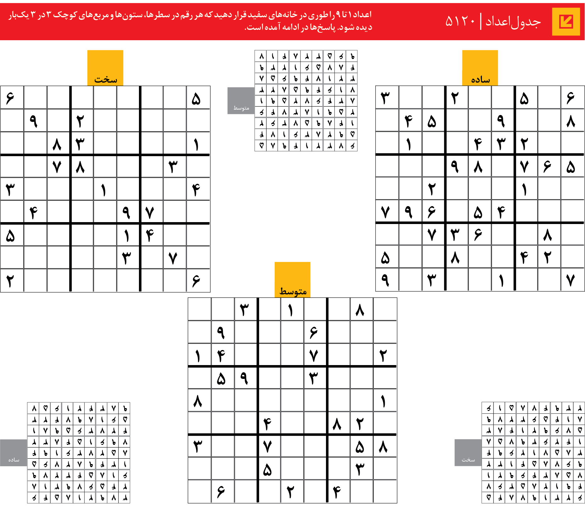 جدول‌اعداد | 5120