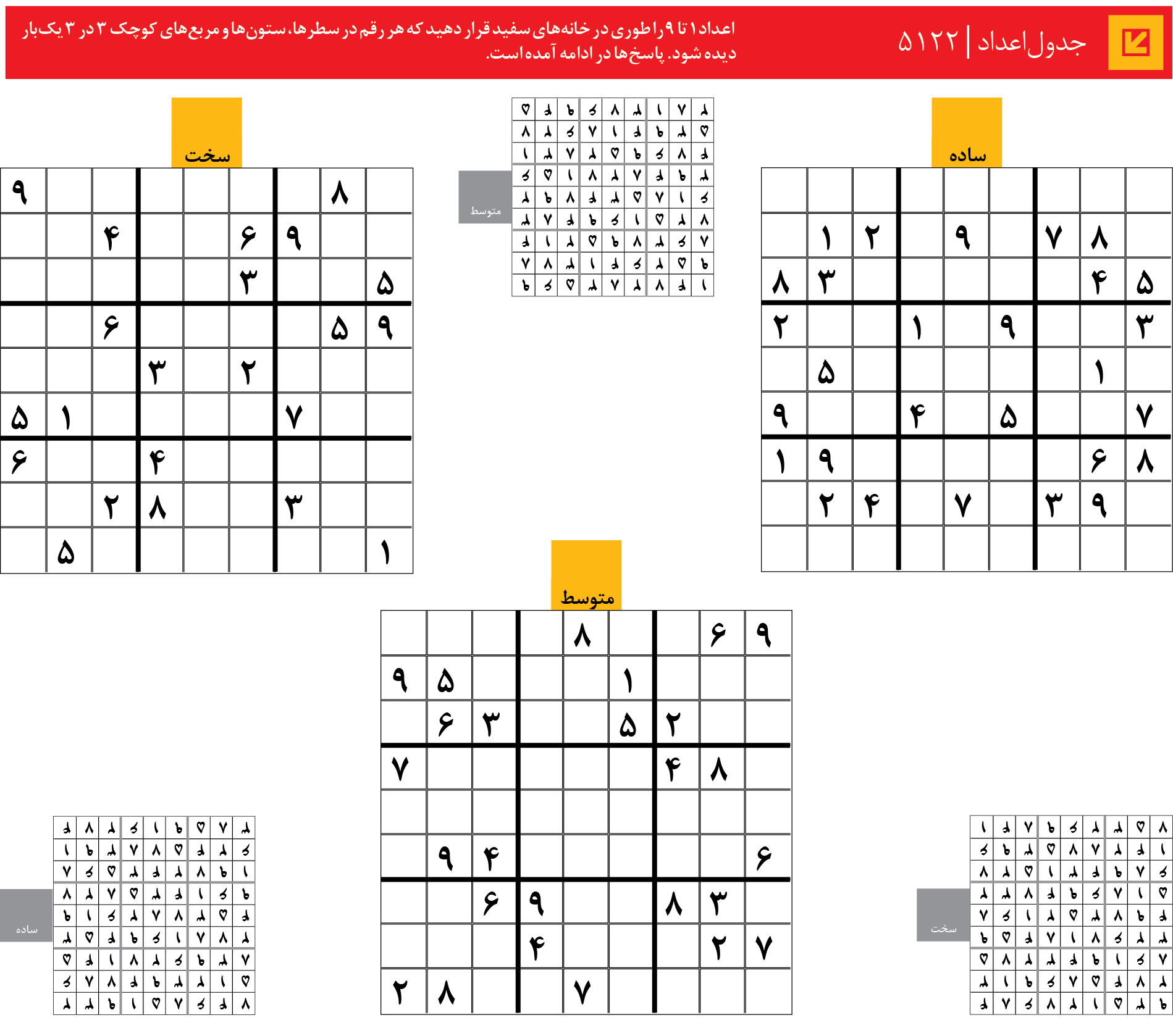 جدول‌اعداد | 5122