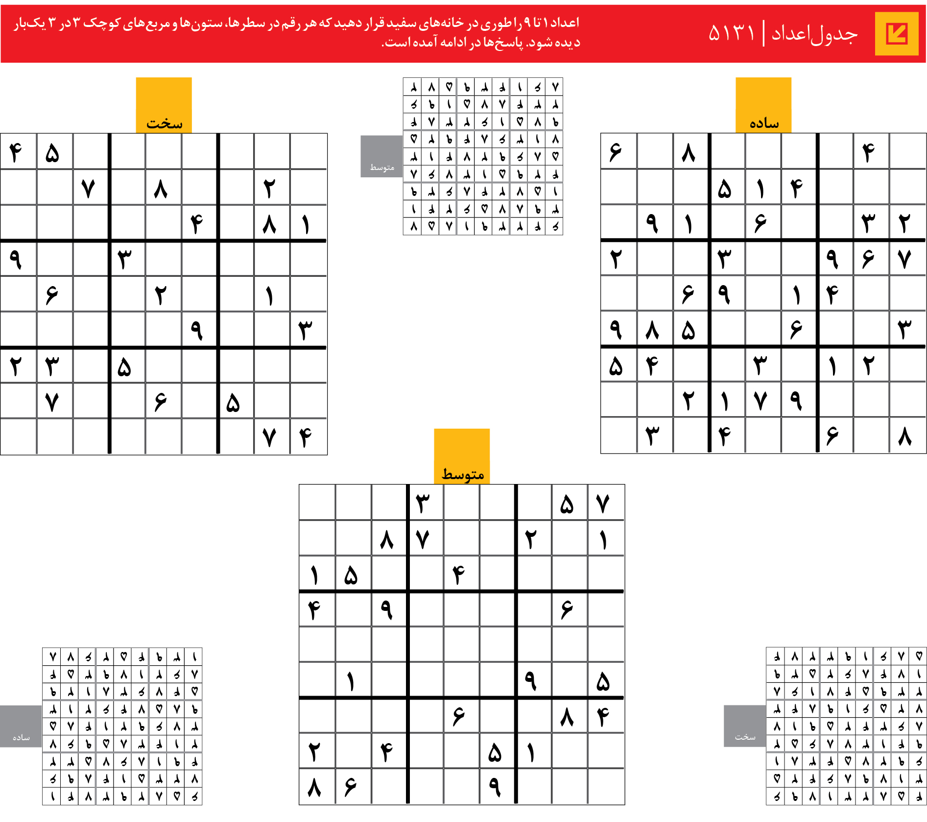 جدول‌اعداد | 5131