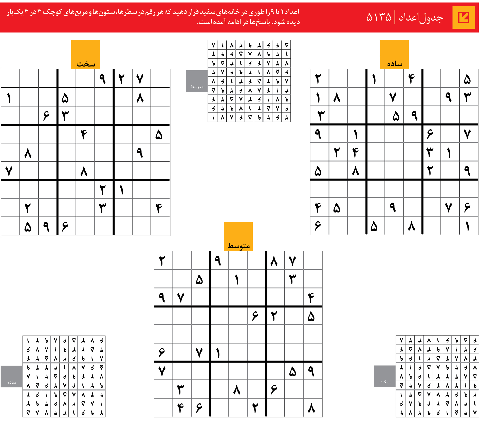 جدول‌اعداد | 5135