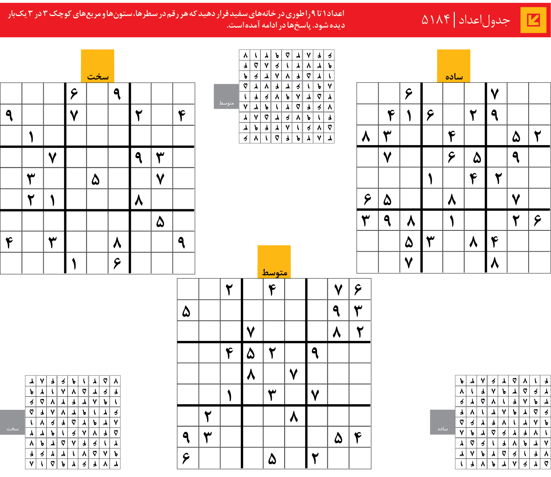 جدول‌اعداد | 5184