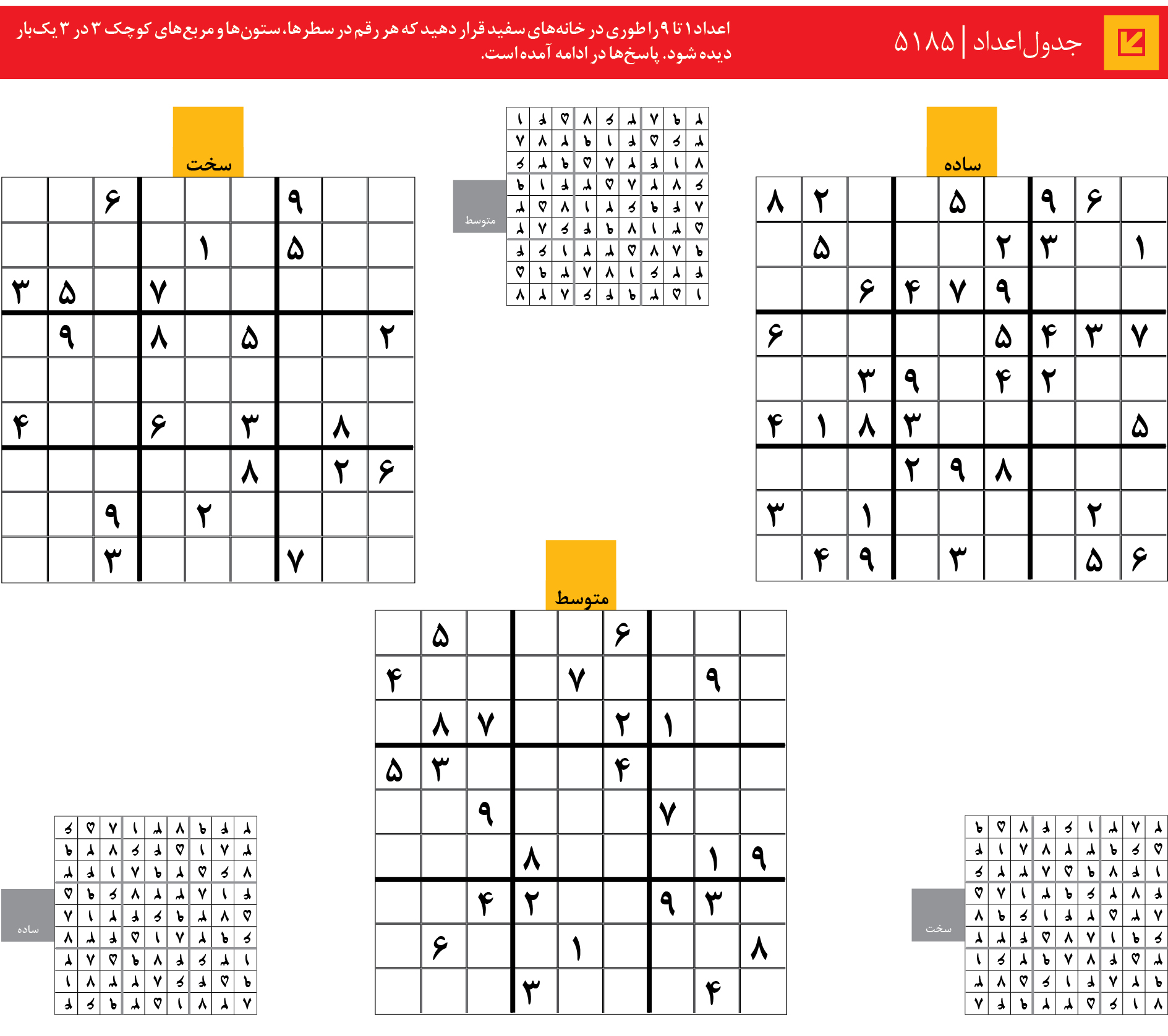 جدول‌اعداد | 5185