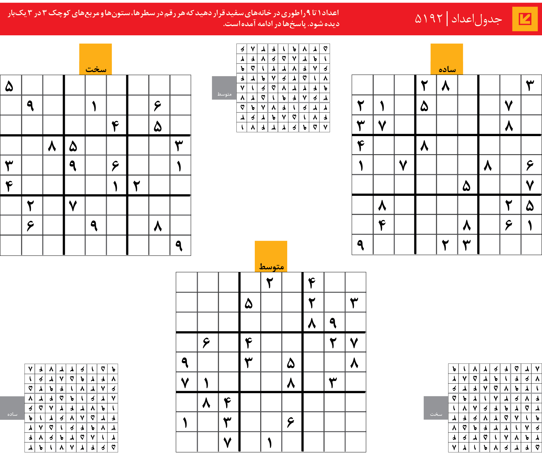 جدول‌اعداد | 5192