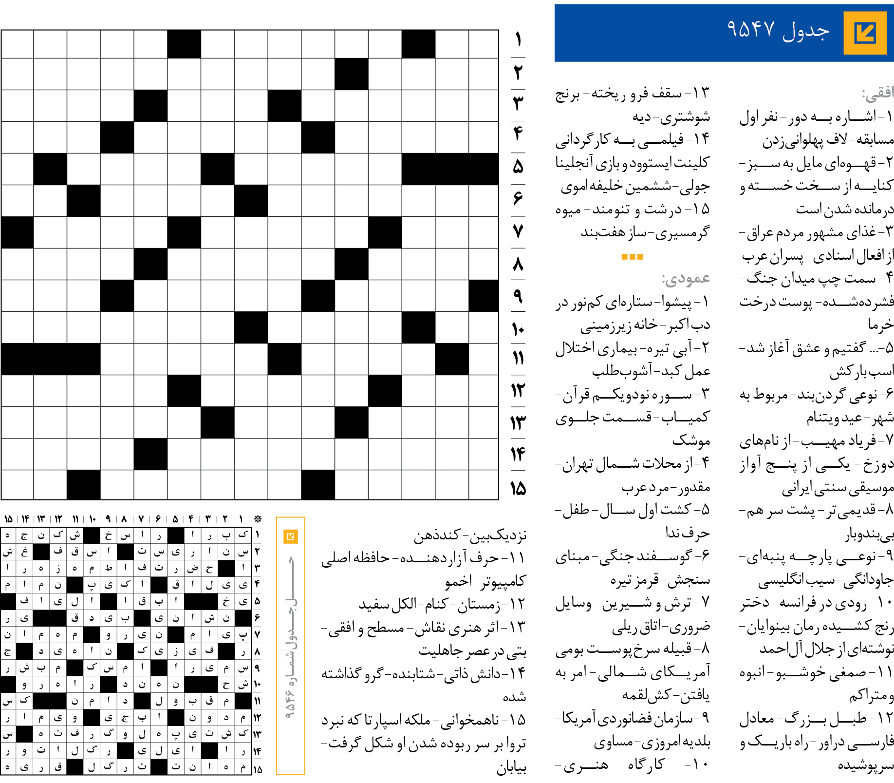 جد‌‌ول 9547