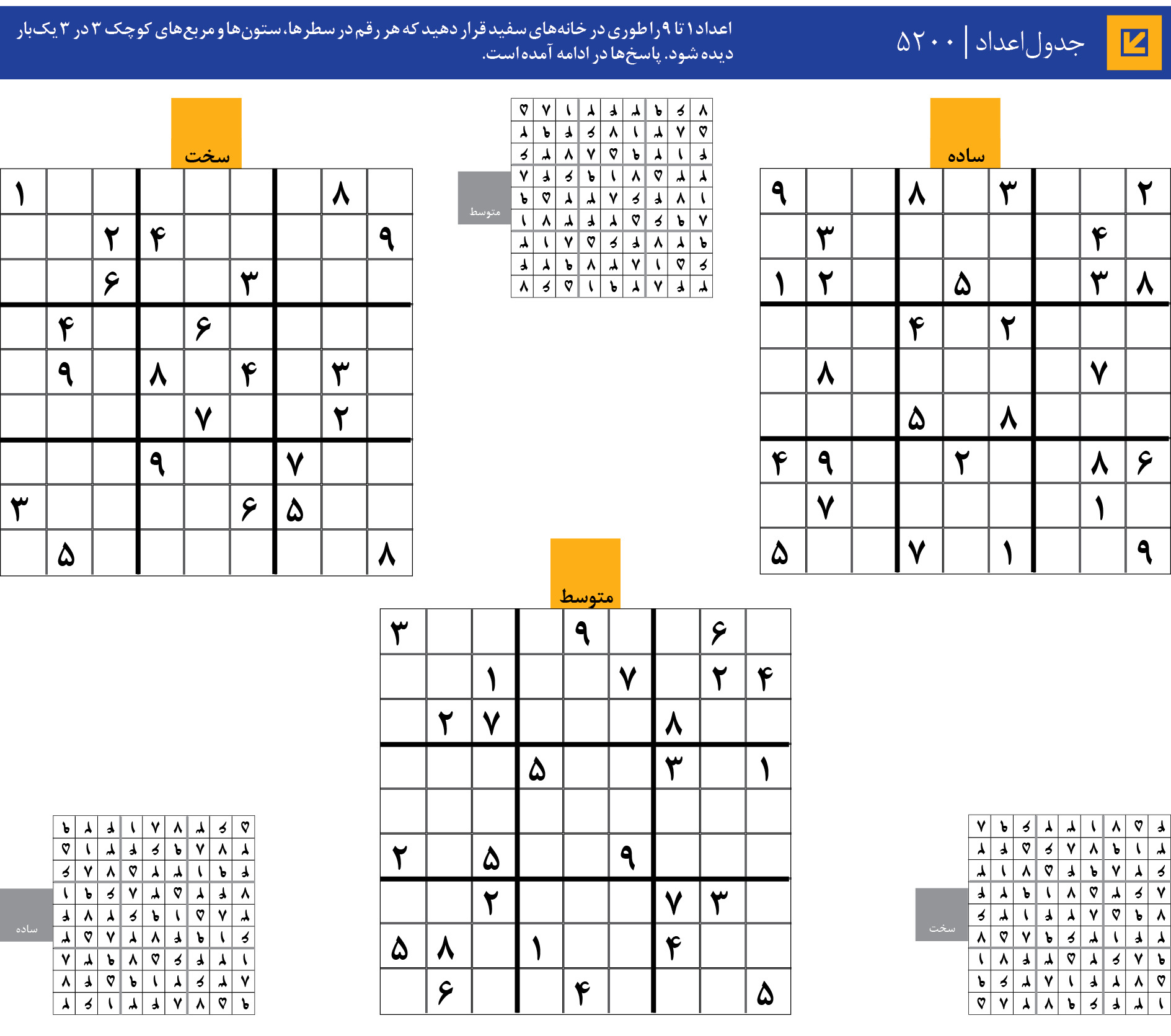 جدول‌اعداد | 5200