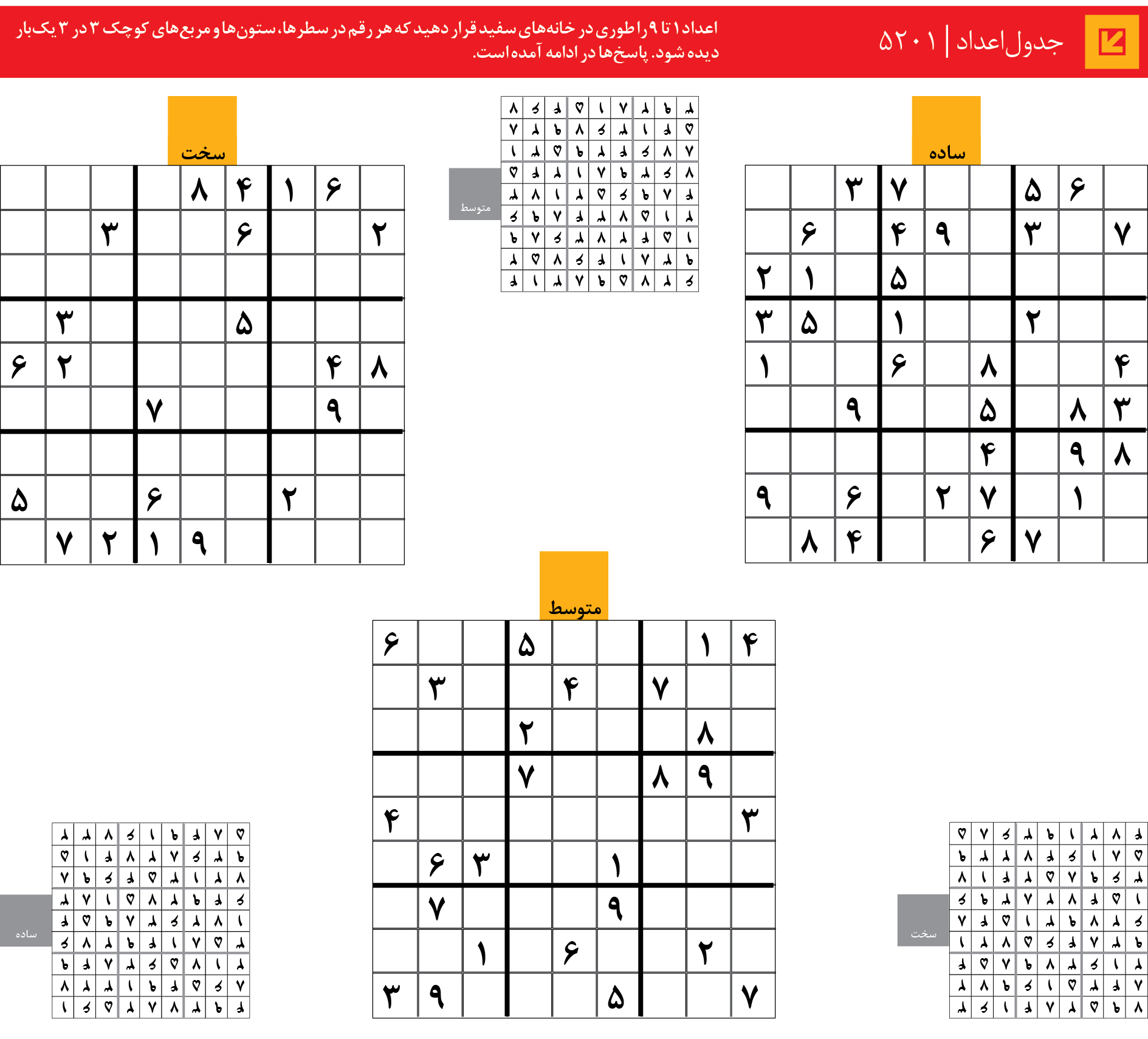 جدول‌اعداد | 5201