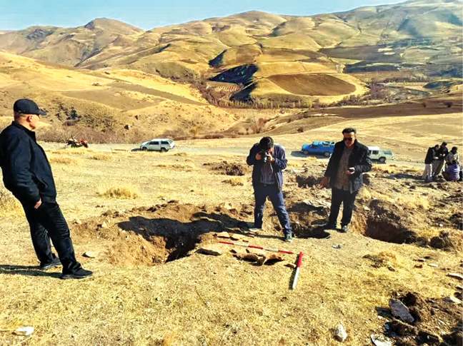 ساماندهی‌گورستانی‌که با باران پیدا شد
