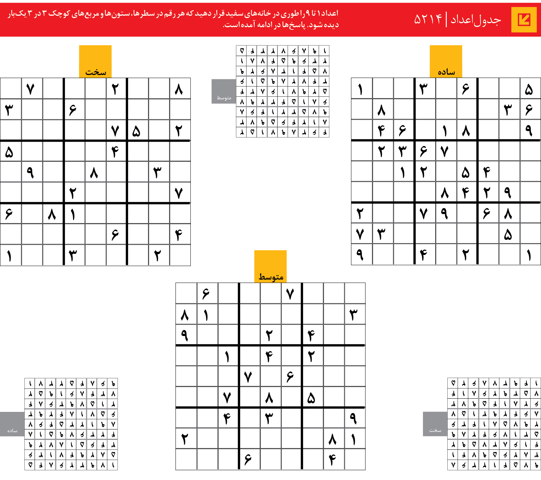 جدول‌اعداد | 5214