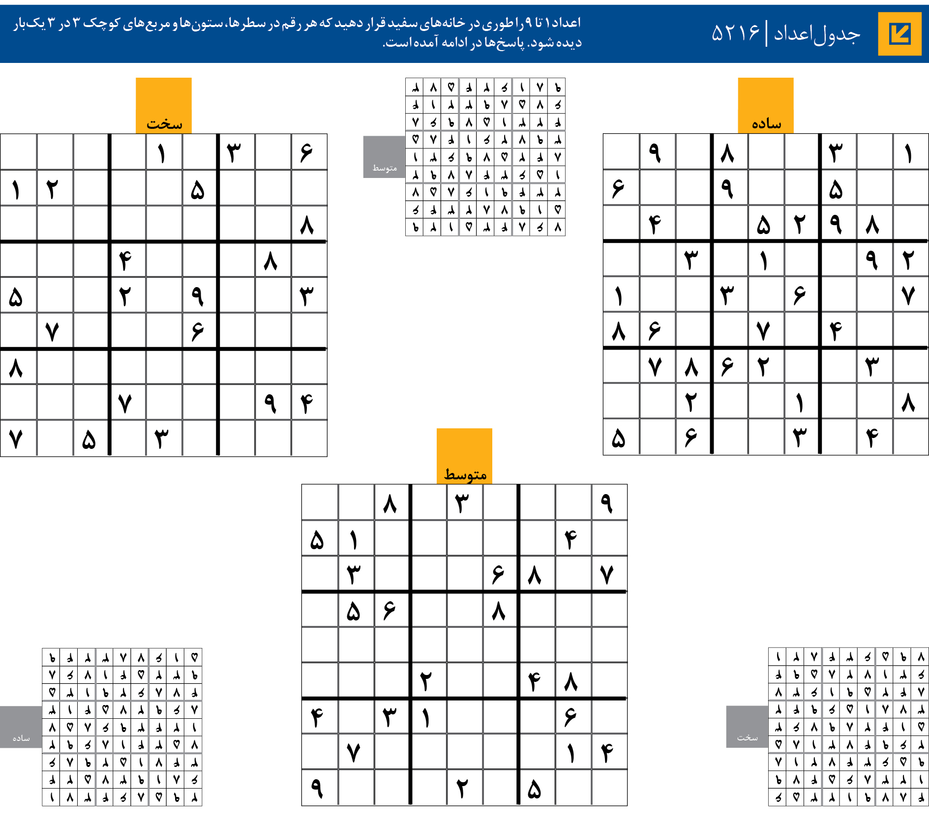 جدول‌اعداد | 5216