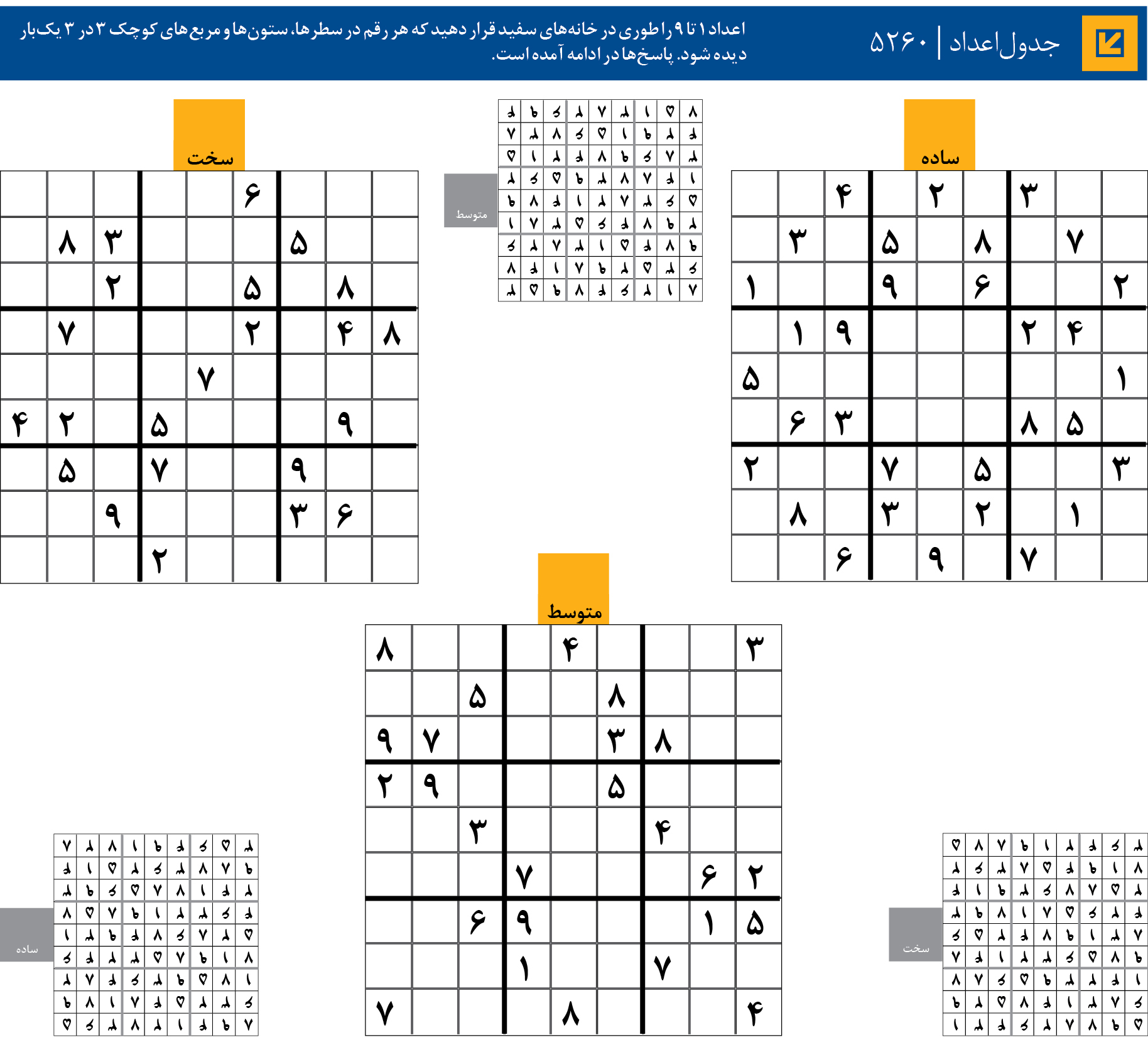 جدول‌اعداد | 5260
