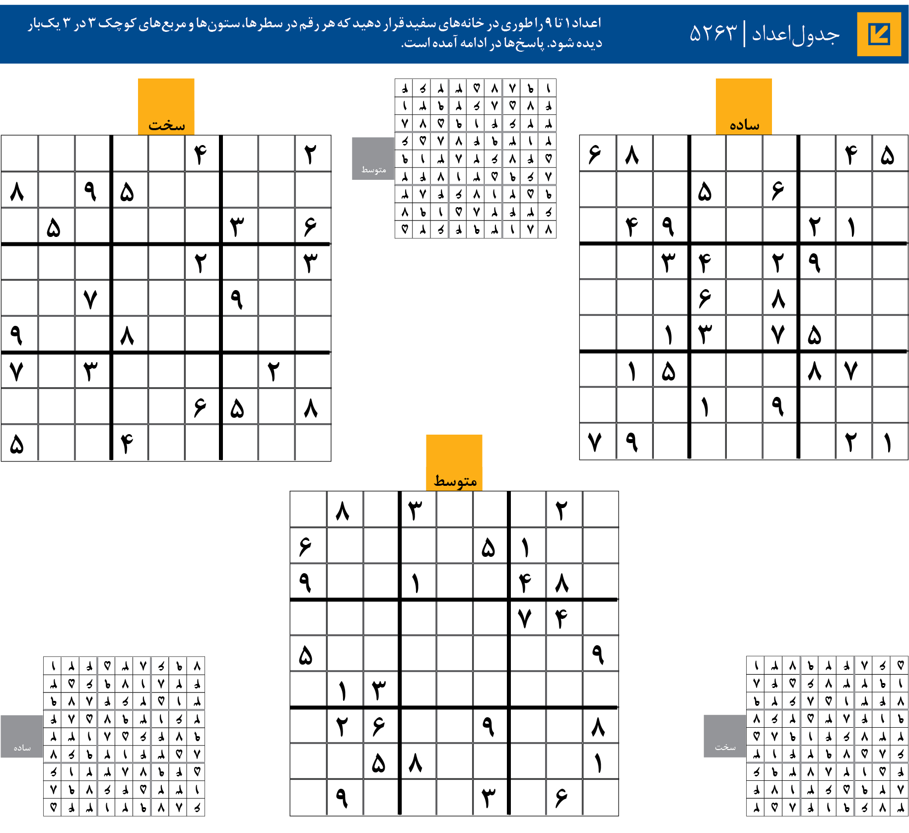 جدول‌اعداد | 5263