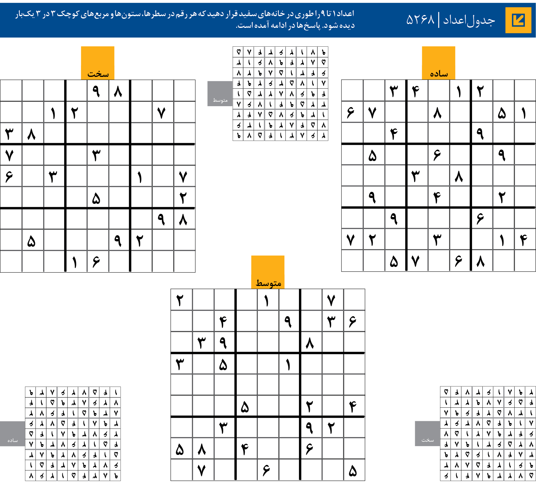 جدول‌اعداد | 5268