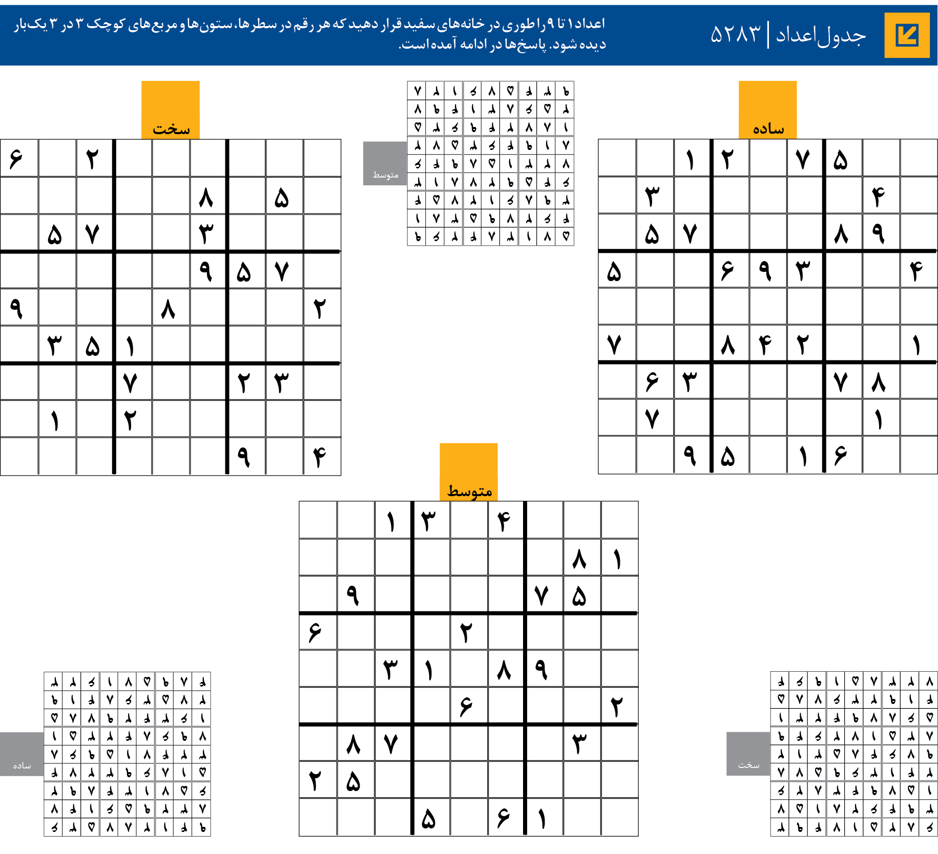 جدول‌اعداد | 5283