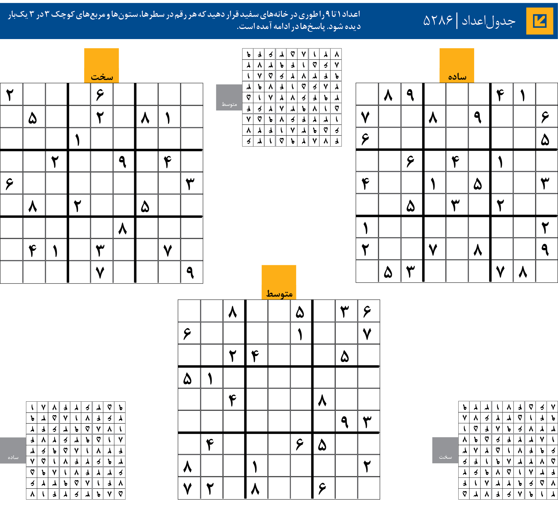 جدول‌اعداد | 5286
