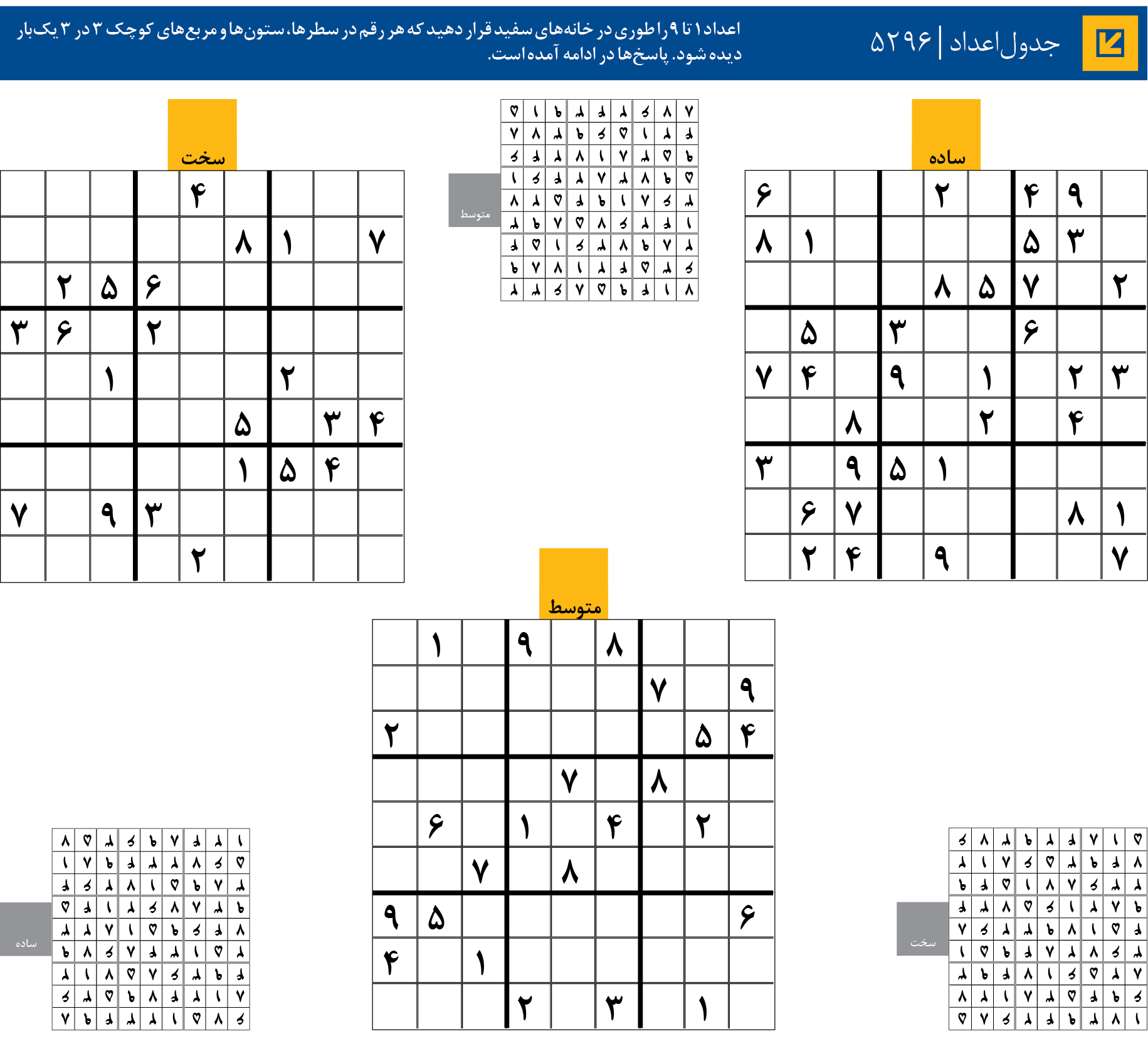 جدول‌اعداد | 5296