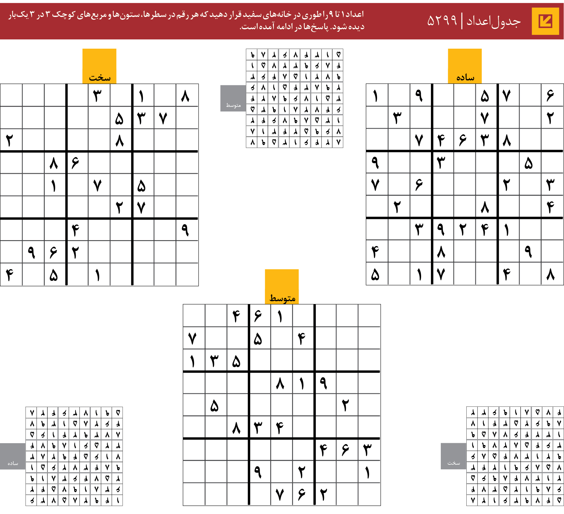 جدول‌اعداد | 5299