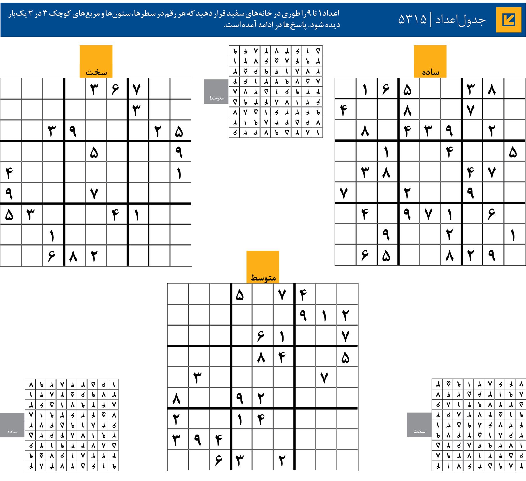 جدول‌اعداد | 5315