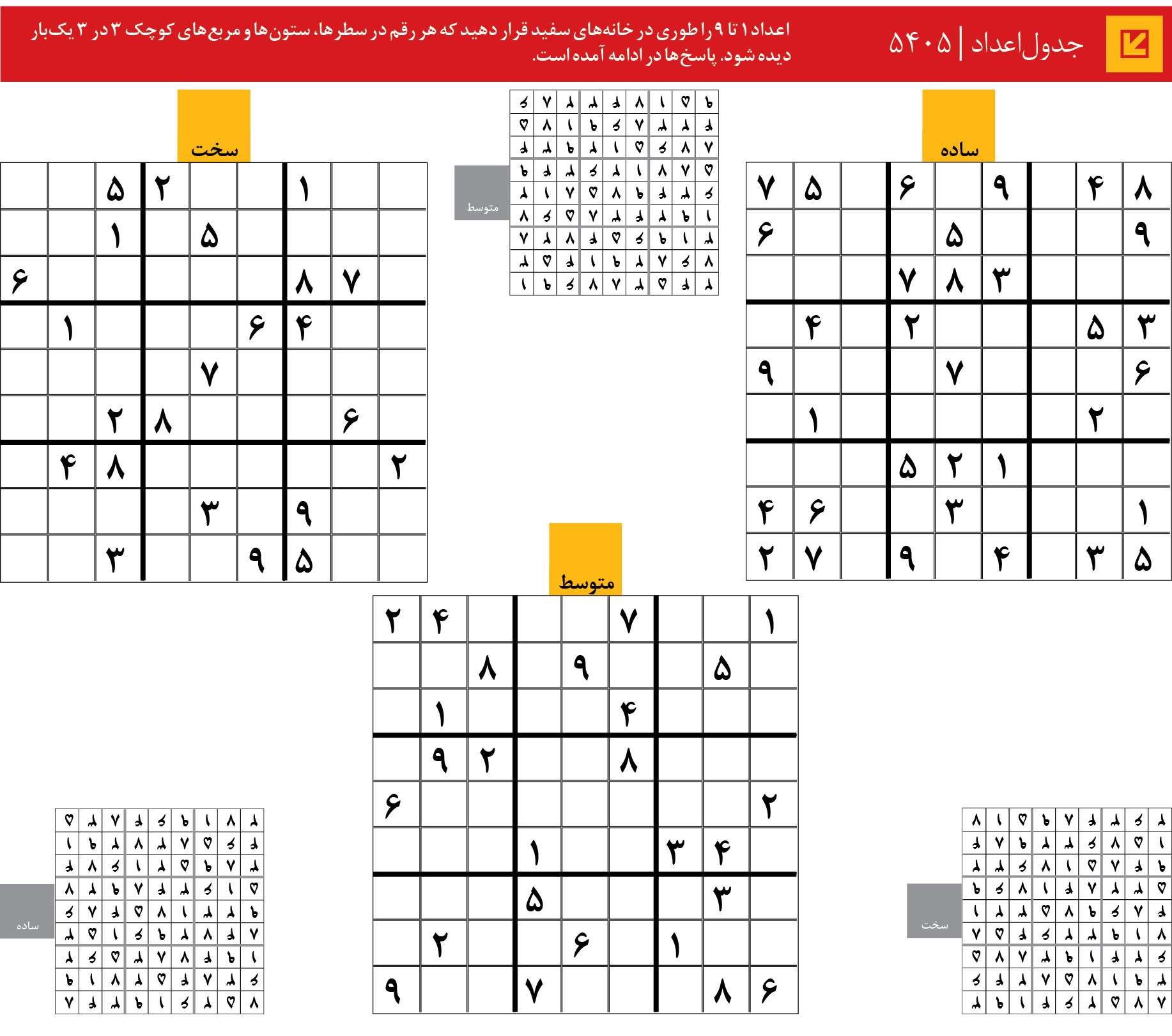 جدول‌اعداد | 5405